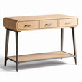 Tavolo console in legno dimensioni 120 x 60 x 75cm con tre cassetti