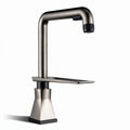 Rubinetto da cucina in acciaio inox spazzolato con braccio estraibile 20 x 10 x 30cm