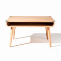 Tavolo in bamboo con ripiano aperto e dimensioni 120 x 60 x 45cm